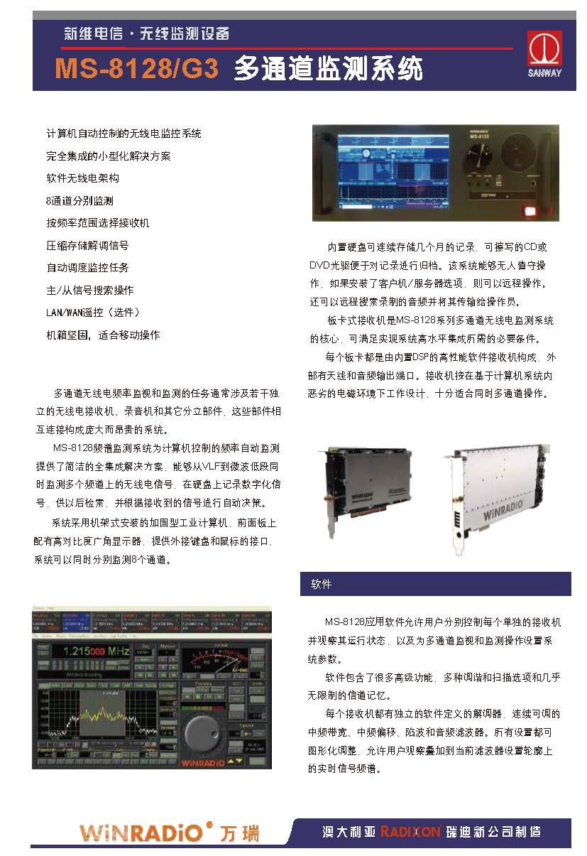 MS-8128/G3 多信道監測系統